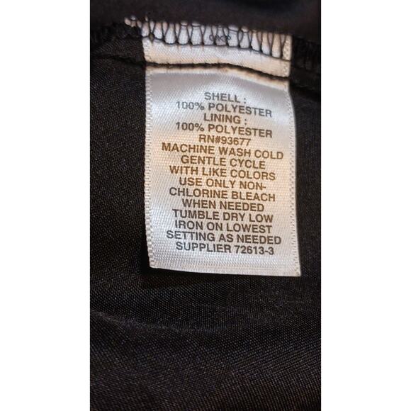 Belle Sky Women's Small One Shoulder Lined Black Floral Ruffle Blouse Top NWT - Picture 9 of 9